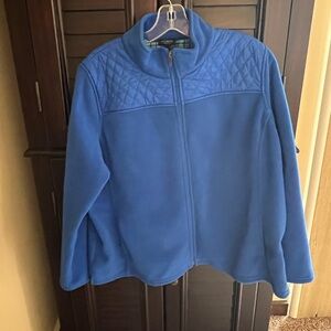 Talbots Blue Fleece Jacket in Size Plus 2XP